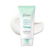 Makeprem UV Defence Me bottle front view, ideal for daily sun protection.