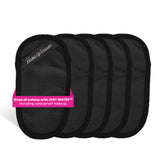 MakeUp Eraser Mini Pro 5-pack chic black front view for reusable makeup removal