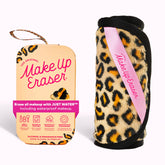 MakeUp Eraser PRO Leopard front view, reusable remover for water-based cleansing.