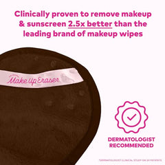 MakeUp Eraser PRO Mocha close-up fiber highlights gentle cleansing.