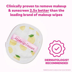 MakeUp Eraser soft fiber texture close-up for gentle makeup removal.