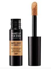 Make Up For Ever Matte Velvet Skin concealer tube close-up highlighting full-coverage finish