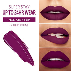 MAKI YIKA lipstick tube swatches reveal purple, plum, and pink shades