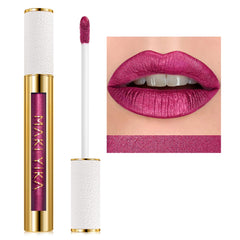 MAKI YIKA Metal Barbie lipstick swatch for a bold, long-lasting pout.