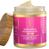 Makof Beauty Chebe Hair Butter tube closeup; creamy texture for smooth, nourished hair.