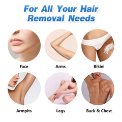 Makupala stripless hard wax for delicate areas like bikini and face.