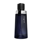 Malbec Noir bottle close-up highlighting woody notes for daily wear.