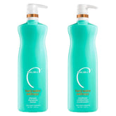 Malibu C Hard Water Shampoo bottle demonstrates hydrating cleanse and mineral protection.