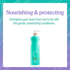 Malibu C Hydrate Color Conditioner being applied shows detangling ease.