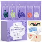 Mallowwax wax beads collection enables versatile at-home waxing sessions.