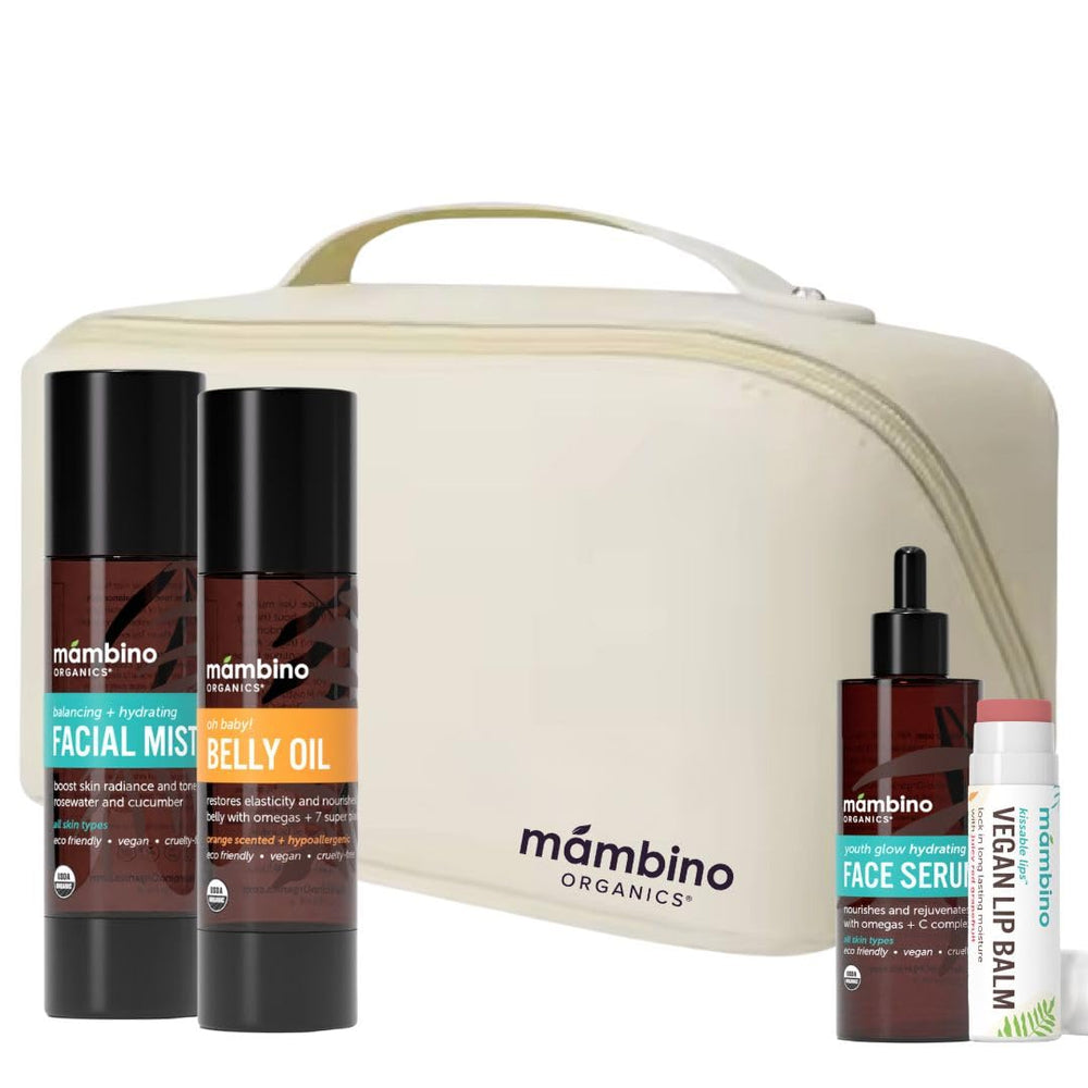 Mambino Organics belly oil for pregnancy providing deep hydration and soft skin.
