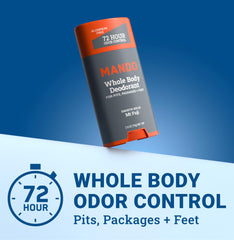 Mando Acidified Body Wash lather demonstrates rich foam and refreshing cleanse.
