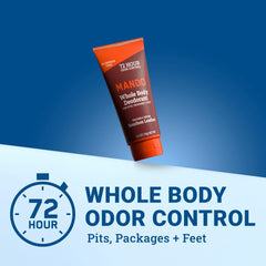 Mando hypoallergenic aluminum-free deodorant swatch on skin