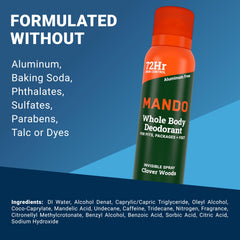 Mando benzene-free spray communicates a safer daily wear option