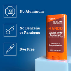 Mando mini stick travel-size with easy application on the move.