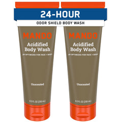 Mando Odor Shield unscented bottle for all-day odor control