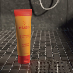 Mando Odor Shield foamy lather demonstrates cleansing for odor management.