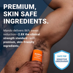 Mando Pro Sport odor control technology that targets odor before it forms.