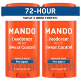 Mando Pro Sport stick front view highlighting bold packaging and protection.