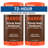 Mando Cedar Grove 2-pack pack shot for all-day odor control