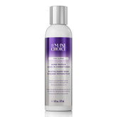 The Mane Choice Alpha Recoil Leave-In bottle pouring onto damp curls for hydration