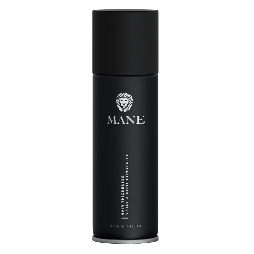 MANE Hair Thickening Fiber Spray Auburn 200ml bottle boosts instant volume