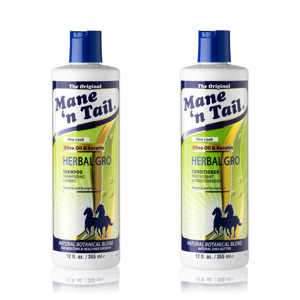 Mane 'n Tail Herbal Gro Shampoo bottle for gentle cleansing and healthy-looking hair