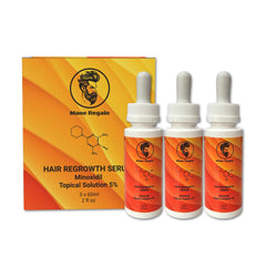 Mane Regain Minoxidil 5% unscented bottle for easy daily use.
