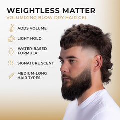 Mane Tame Weightless Matter bottle pour enabling controlled, consistent application.