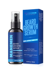 MANEMEN beard growth serum bottle for easy daily application and fuller beard.