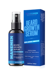 MANEMEN beard growth serum bottle for easy daily application and fuller beard.