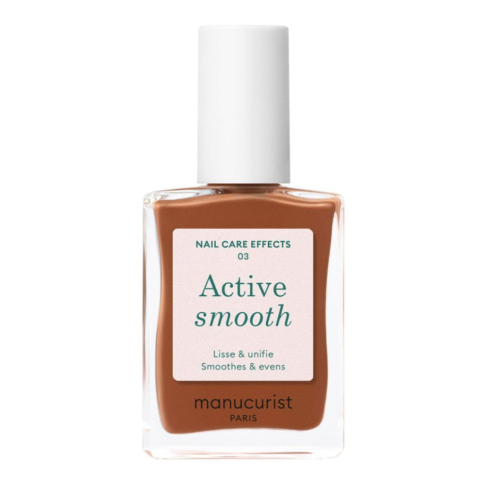Manucurist Active Smooth 03 bottle close-up showing bronze finish and nourishing formula.