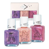 Manucurist Kids Nail Polish Set Betty glitter raspberry pink bottle—safe, easy wash-off for little hands.