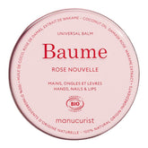 Manucurist Organic Hand Balm pink jar close-up for intense hydration