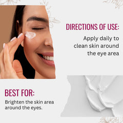 Manuka Lane eye cream texture swatch demonstrates smooth, lightweight application.