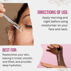Dispensing pump of Manuka Lane serum for easy, controlled application.