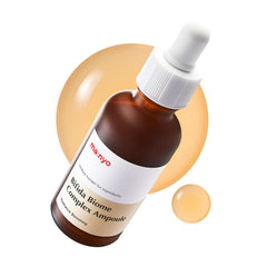 MANYO Bifida Biome Complex serum bottle showing hydration and barrier support.