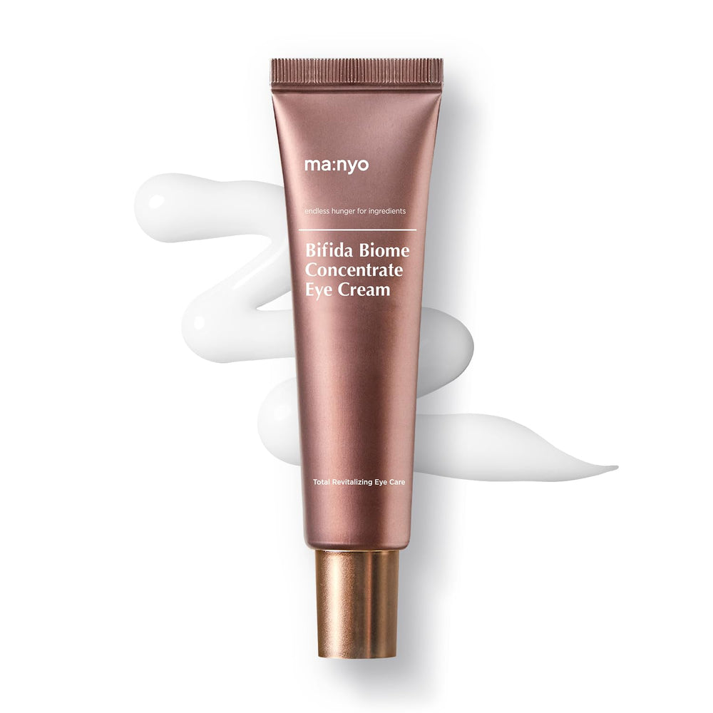 ma:nyo Bifida Biome Eye Cream packaging front shows premium Korean skincare.