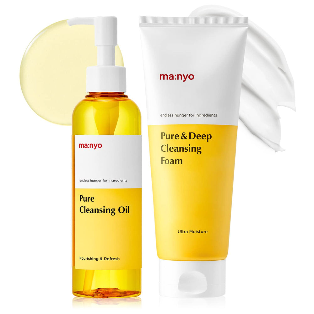 Manyo Pure Cleansing Oil bottle for gentle makeup removal and skin conditioning