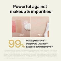 ma:nyo Pure Soybean Milky Cleanser foam shot highlights rich lather