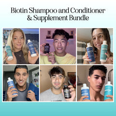 Maple Holistics Biotin Shampoo label close-up highlights natural formula