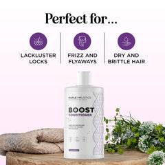 Maple Holistics Boost Biotin Conditioner rosemary oil detail emphasizes nourishing ingredients