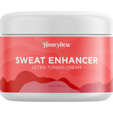 Maple Holistics Hot Sweat Cream application shows warming action on thighs.