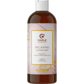 Maple Holistics lavender bubble bath bottle offers a calming bath ritual.