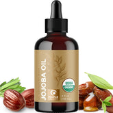 Maple Holistics Organic Jojoba Oil bottle pour for easy application.
