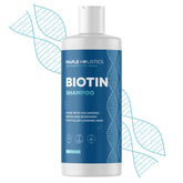 Maple Holistics Rosemary Biotin Shampoo bottle pours for gentle cleansing and light volume