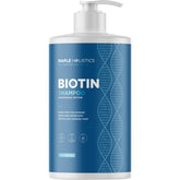 Maple Holistics Rosemary and Biotin Shampoo bottle promotes a fuller feel for fine hair