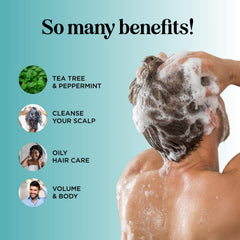 Ingredients highlight: rosemary and tea tree oils in Maple Holistics shampoo.