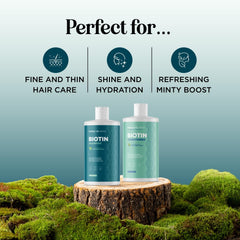 Maple Holistics biotin conditioner tube dispensing for smoother detangling and moisture.