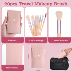 Compact travel brush set by MAQUITA fits into purses and bags